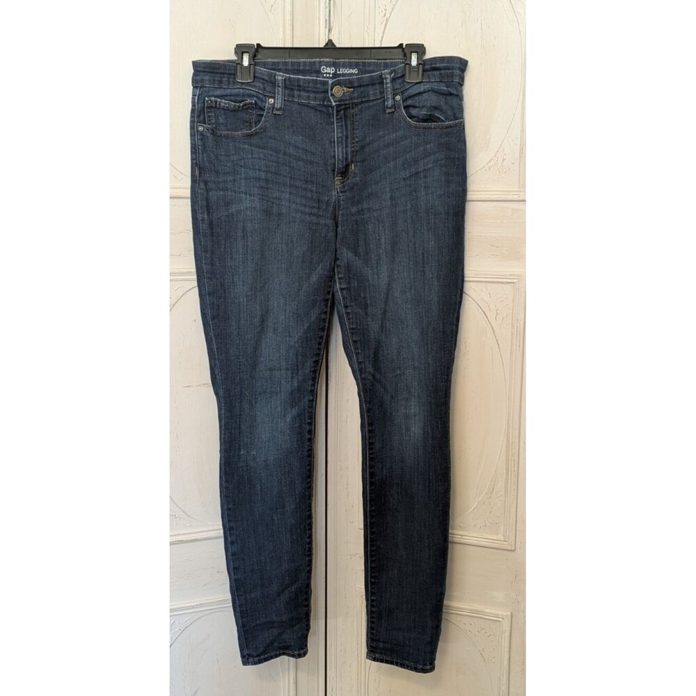 Gap Jeans 12 Blue Skinny Leggings Low Rise Stretch Dark Wash Ladies